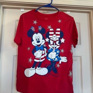 Disney Mickey and Minnie Kid’s Patriotic T-Shirt